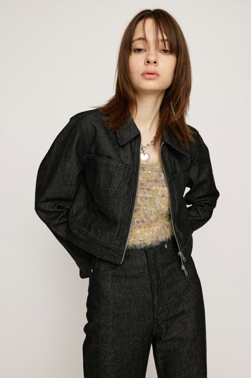 SLY「FRONT ZIP DENIM JK-AB」|デニムジャケット|