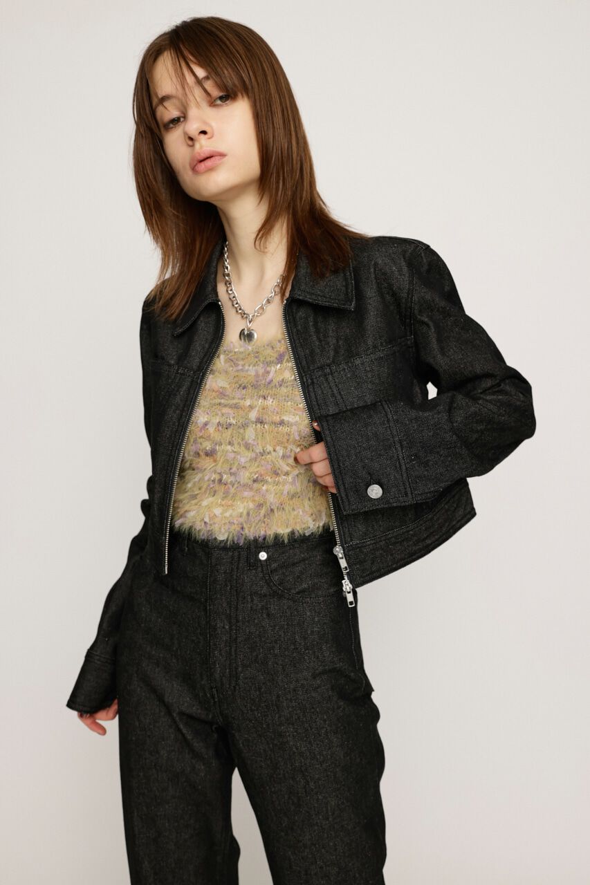 SLY「FRONT ZIP DENIM JK-AB」|デニムジャケット|