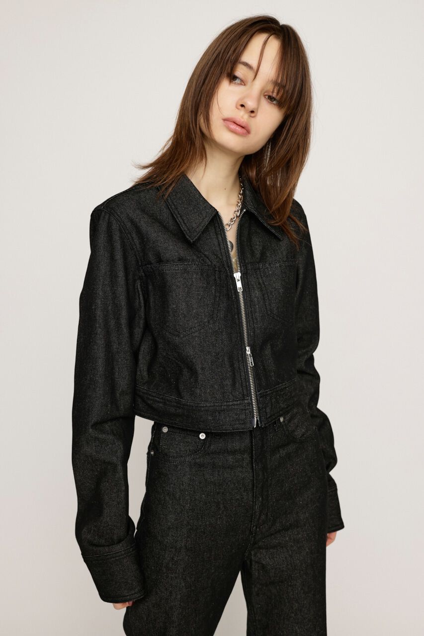 SLY「FRONT ZIP DENIM JK-AB」|デニムジャケット|