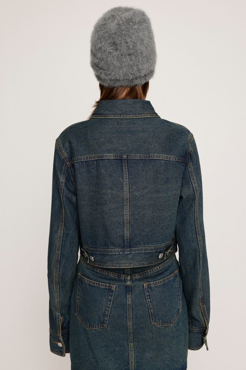 SLY「FRONT ZIP DENIM JK-AB」|デニムジャケット|