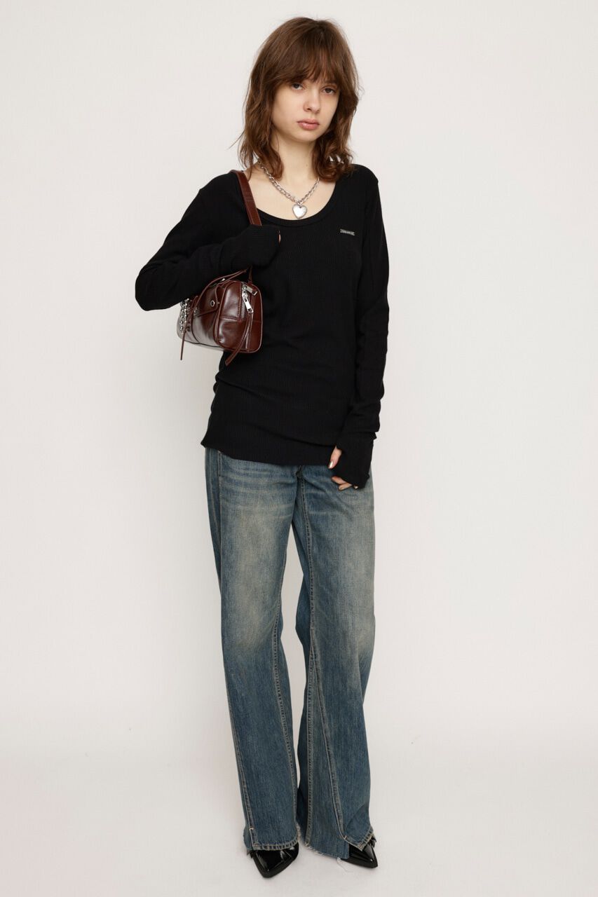 SLY「METAL PLATE BASIC トップス」|Tシャツ・カットソー|