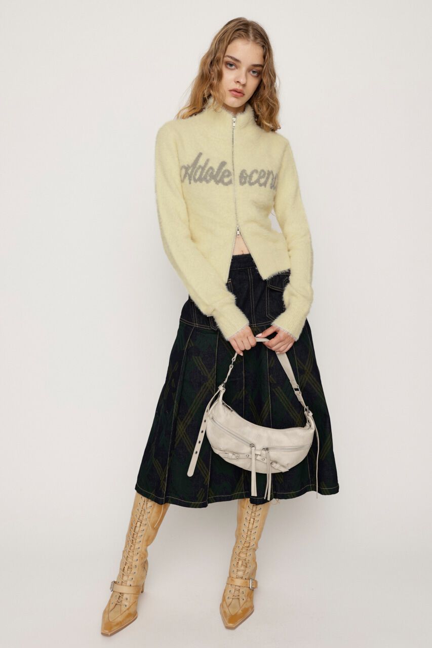 SLY「ZIP UP JQ LOGO トップス」|ニット・セーター|