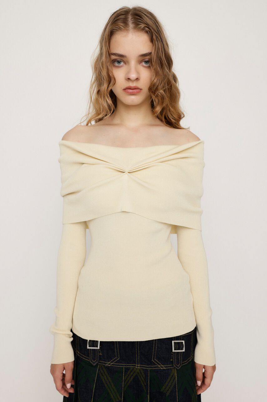 SLY「OFF SHOULDER KNIT トップス」|ニット・セーター|