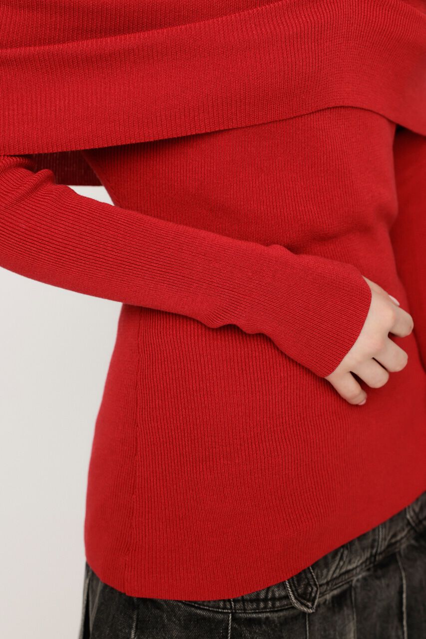 SLY「OFF SHOULDER KNIT トップス」|ニット・セーター|