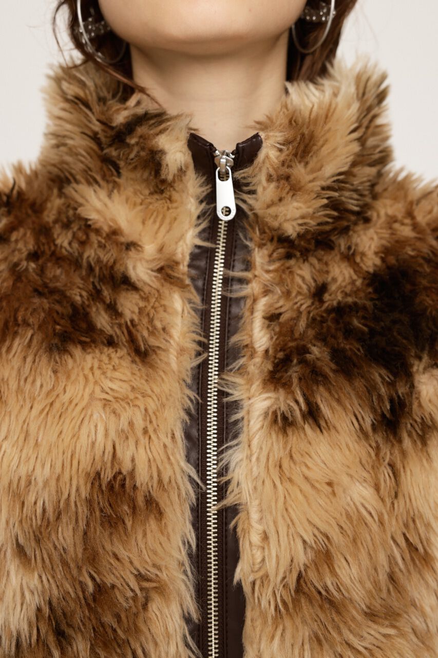 SLY「CURLY BOA CROP ブルゾン」|ブルゾン・スタジャン|