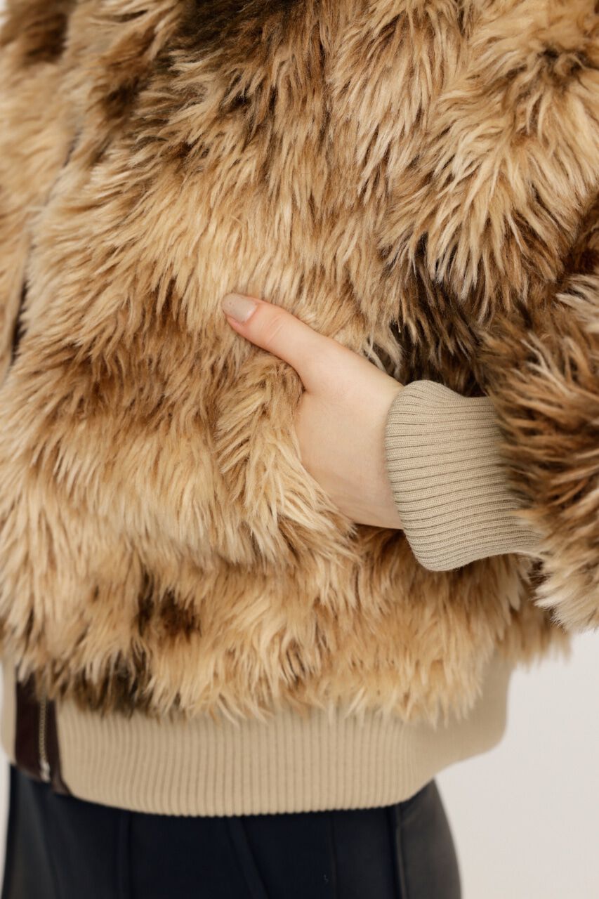 SLY「CURLY BOA CROP ブルゾン」|ブルゾン・スタジャン|