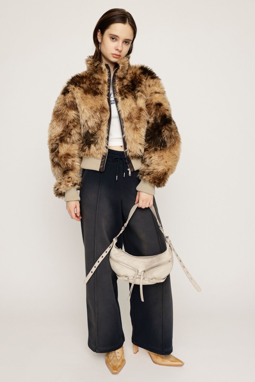 SLY「CURLY BOA CROP ブルゾン」|ブルゾン・スタジャン|