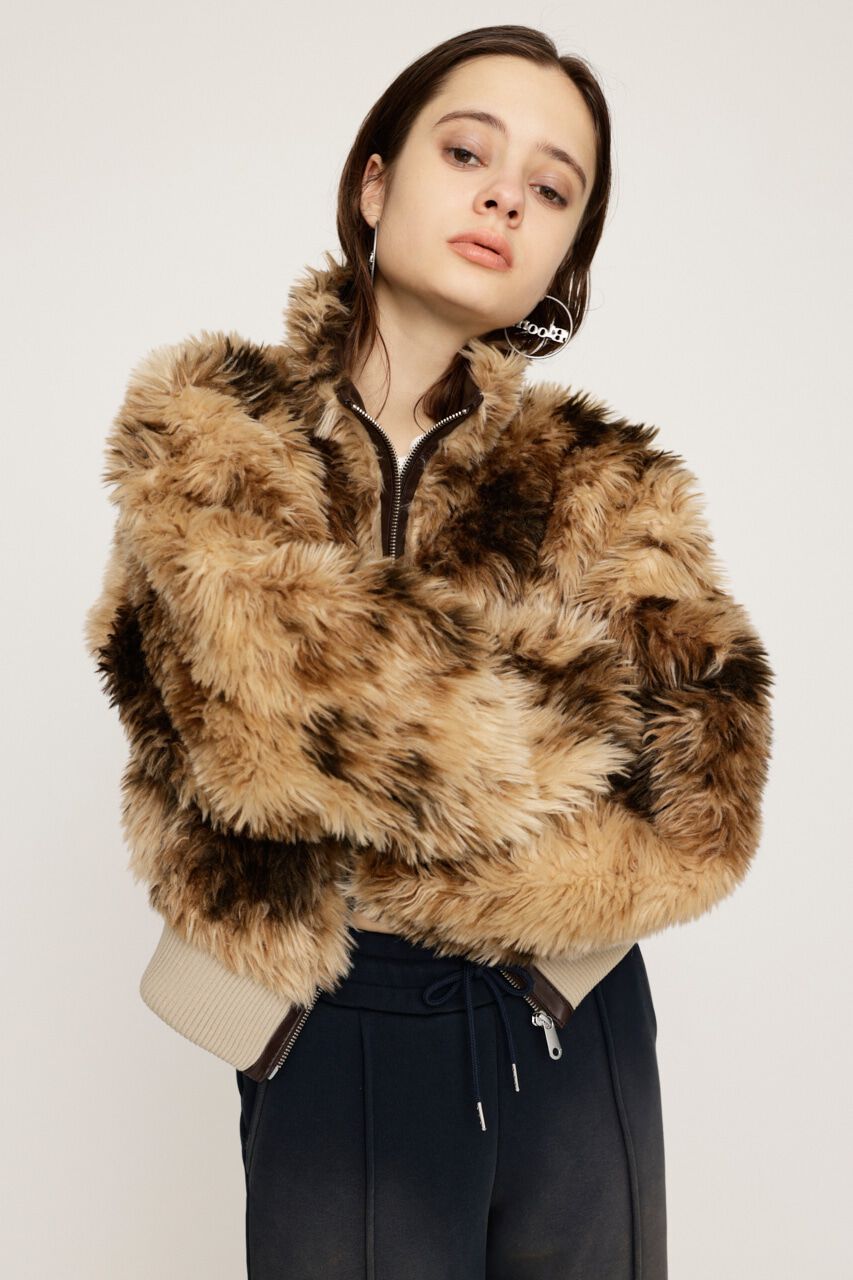 SLY「CURLY BOA CROP ブルゾン」|ブルゾン・スタジャン|