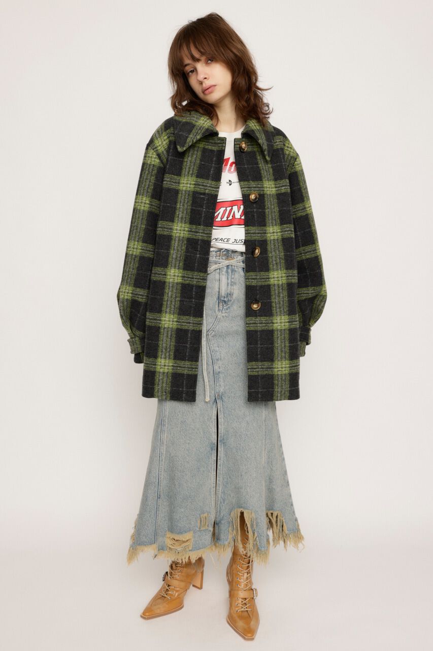 SLY「OVER MIDI CHECK コート」|その他|