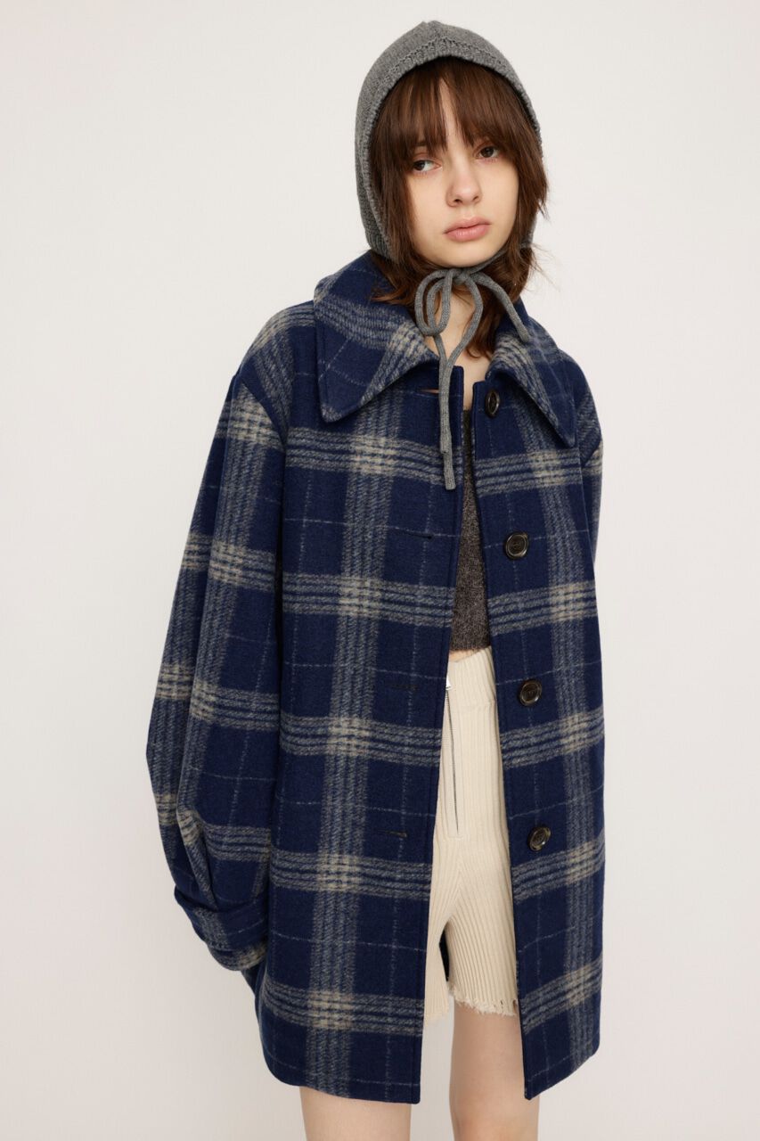 SLY「OVER MIDI CHECK コート」|その他|M/NVY7