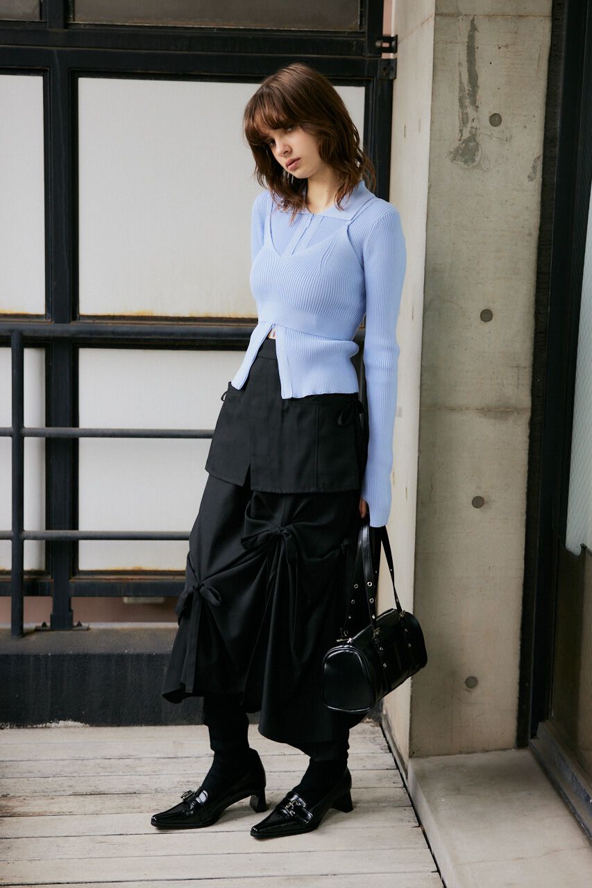 SLY「LAYERED TUCK RIBBON スカート」|スカート|
