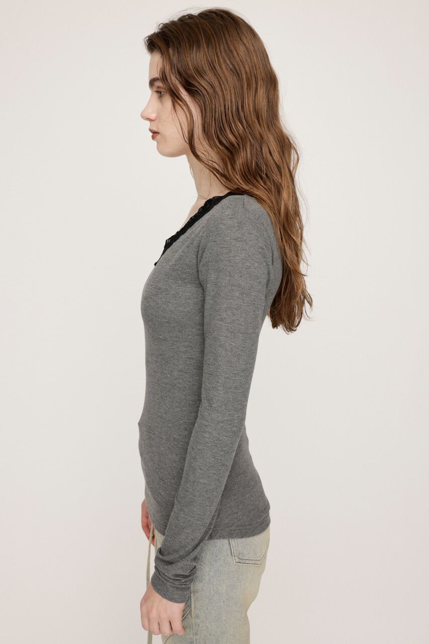 SLY「LACE DOCKING V／N トップス」|Tシャツ・カットソー|