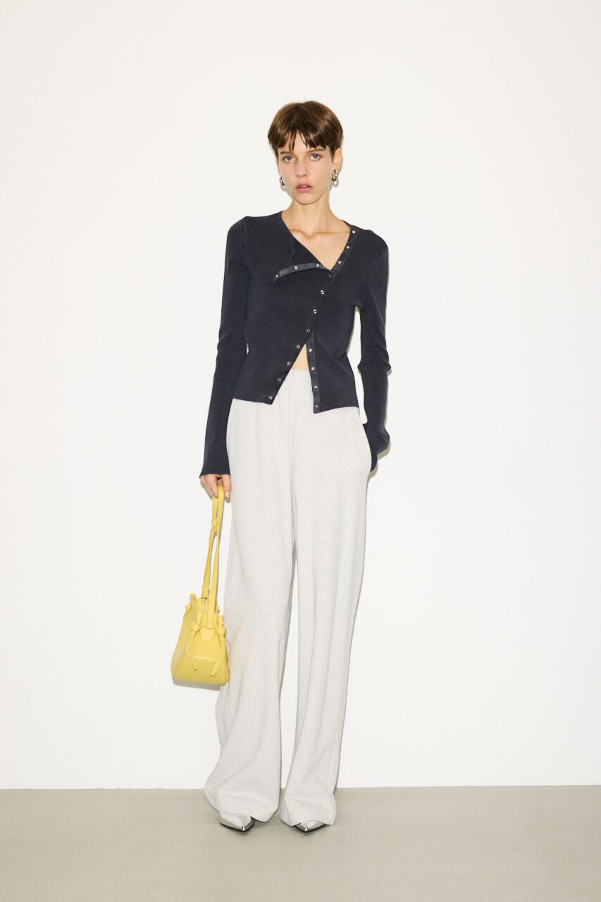 SLY「SLANT BUTTON HG RIB トップス」|ニット・セーター|