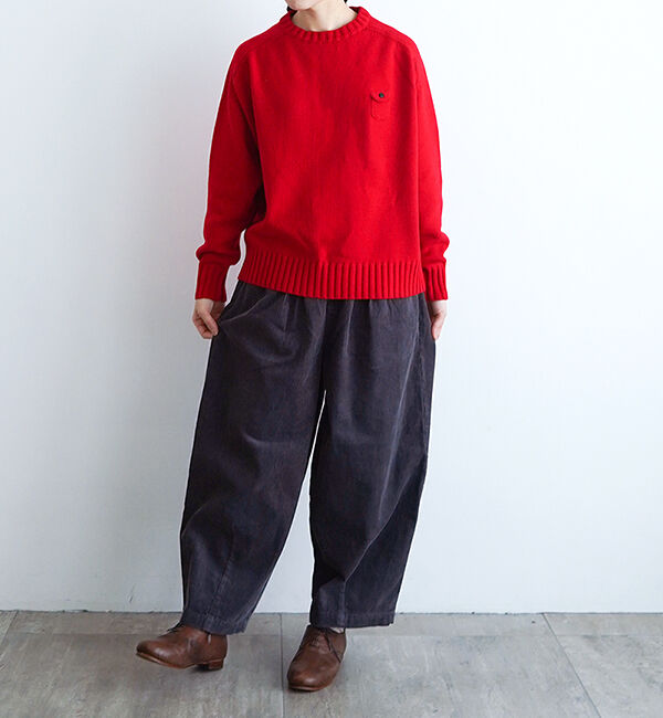 休日と詩「休日のスモールポケットニット」|ニット・セーター|