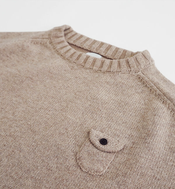 休日と詩「休日のスモールポケットニット」|ニット・セーター|