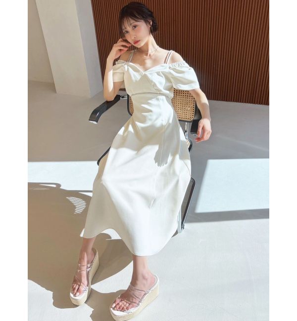 RESEXXY「ダブルストラップフレアワンピース」|ワンピース|