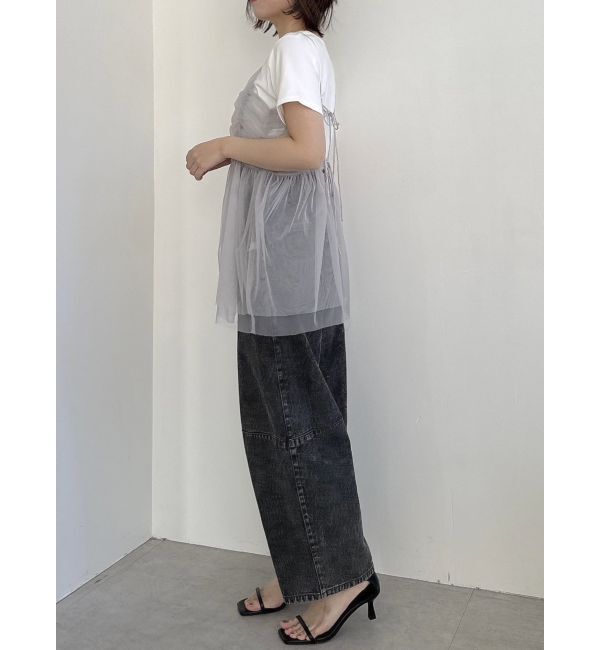 dazzlin「【WEB限定】チュールキャミトップス」|キャミソール|