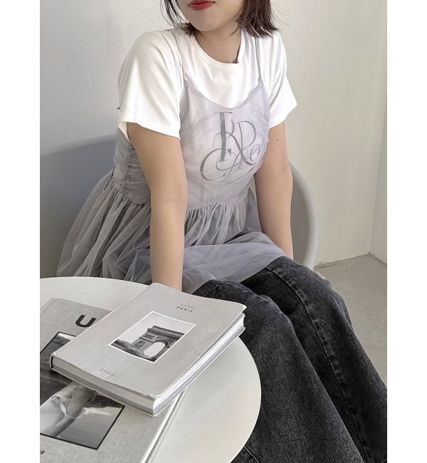 dazzlin「【WEB限定】チュールキャミトップス」|キャミソール|