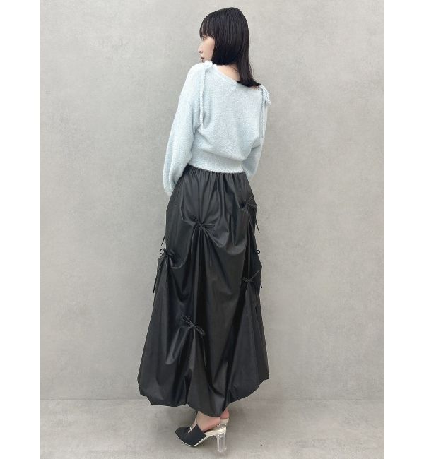 dazzlin「ランダムタックリボンバルーンスカート」|スカート|