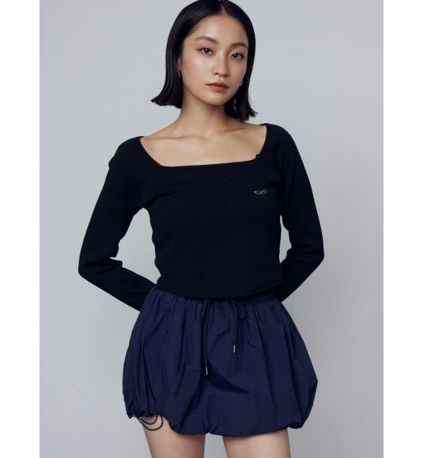 EMODA「ナイロンバルーンミニスカート」|スカート|