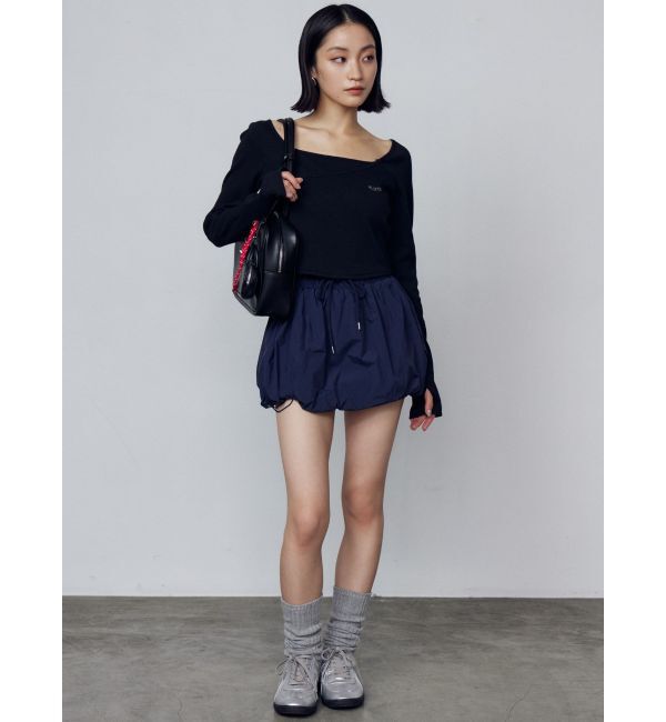 EMODA「ナイロンバルーンミニスカート」|スカート|