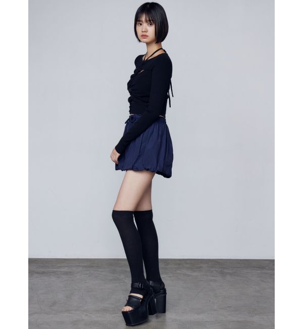 EMODA「ナイロンバルーンミニスカート」|スカート|