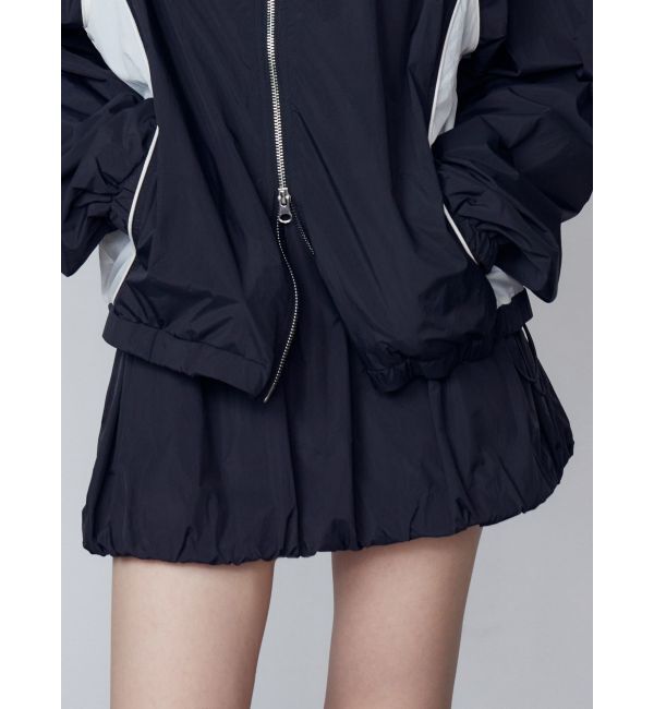 EMODA「ナイロンバルーンミニスカート」|スカート|ブラック