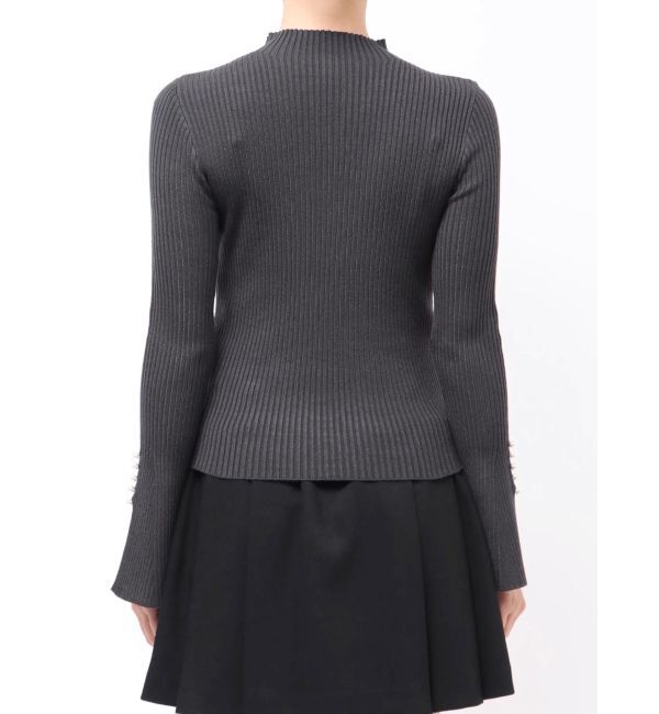 MERCURYDUO「【追加生産】フレアスリーブハイネックリブニット」|ニット・セーター|