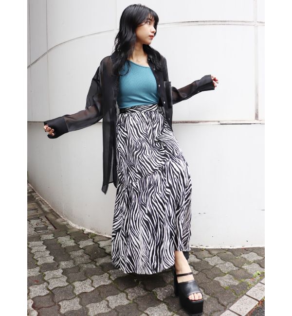 MURUA「シャイニーシアーシャツ」|シャツ・ブラウス|