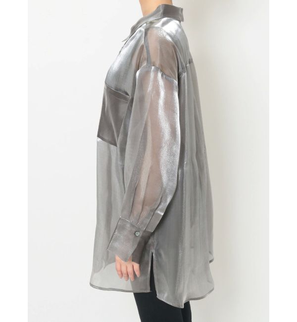 MURUA「シャイニーシアーシャツ」|シャツ・ブラウス|