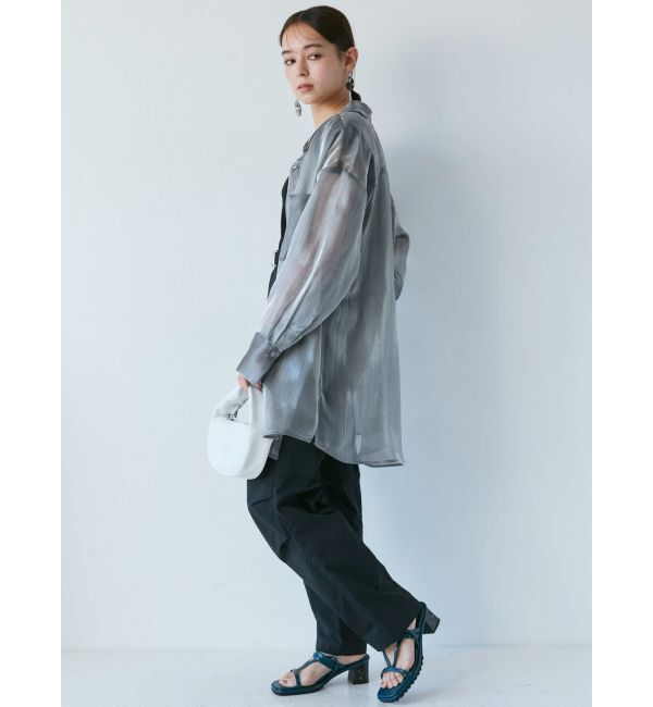 MURUA「シャイニーシアーシャツ」|シャツ・ブラウス|