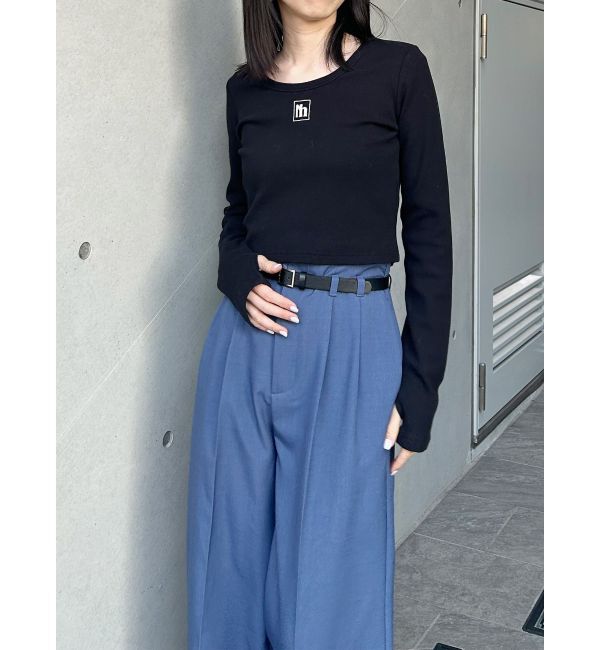 MURUA「フェイクレザーベルトハイウエストパンツ」|その他|