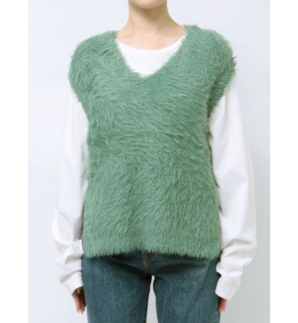 Ungrid「2Wayラメニットベスト」|ニット・セーター|