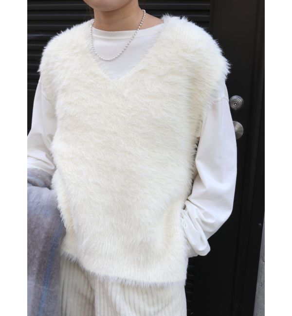 Ungrid「2Wayラメニットベスト」|ニット・セーター|