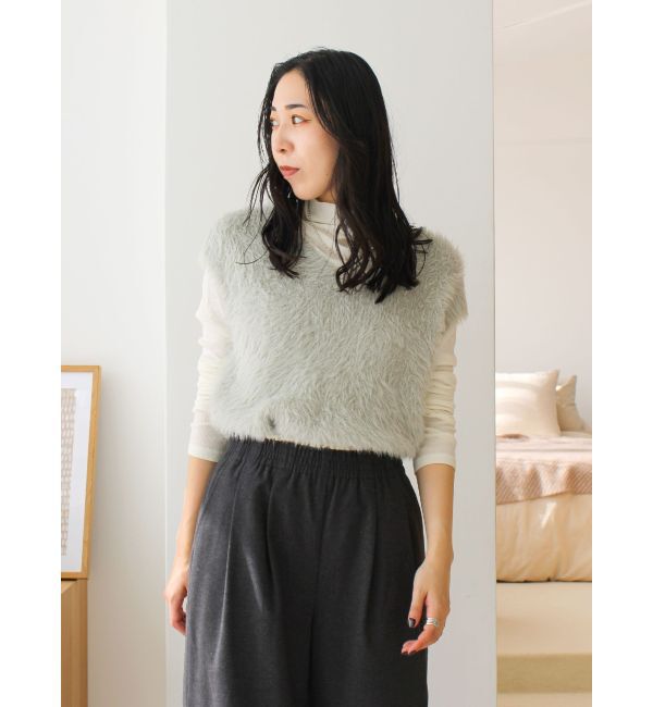 Ungrid「2Wayラメニットベスト」|ニット・セーター|