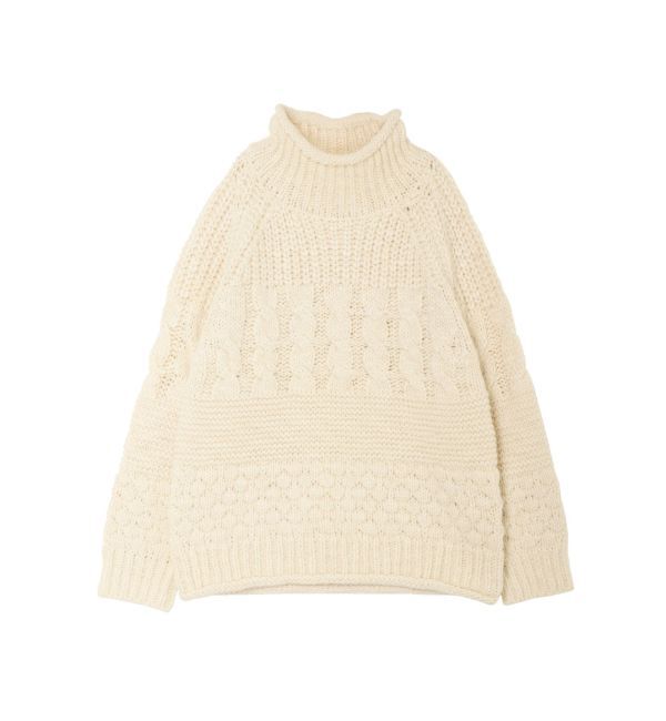 Ungrid「ローゲージハイネックケーブルニット」|ニット・セーター|