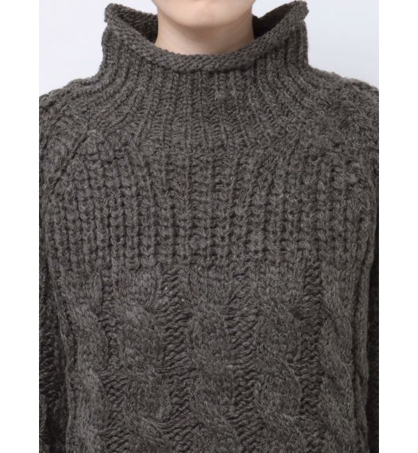 Ungrid「ローゲージハイネックケーブルニット」|ニット・セーター|
