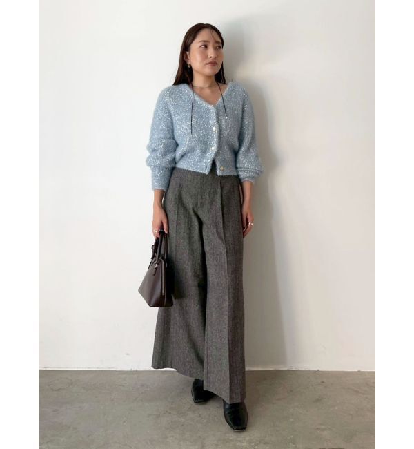 LAGUNAMOON「ウールブレンドツイードワイドパンツ」|その他|