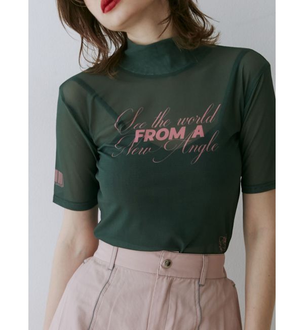 jouetie「ハーフスリーブタトゥーシアートップス」|Tシャツ・カットソー|