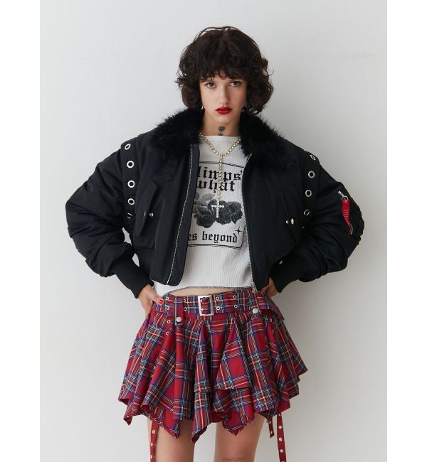 jouetie「マルチスリーブクロップドMA-1」|ブルゾン・スタジャン|