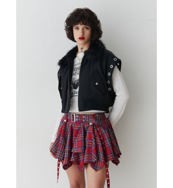 jouetie「マルチスリーブクロップドMA-1」|ブルゾン・スタジャン|