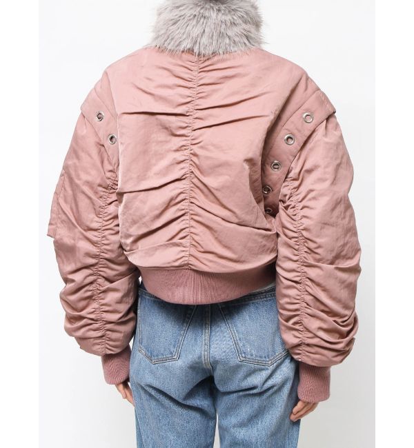 jouetie「マルチスリーブクロップドMA-1」|ブルゾン・スタジャン|