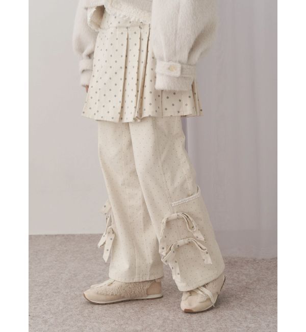 merry jenny「lulu dot ribbon pants」|その他|オフホワイト