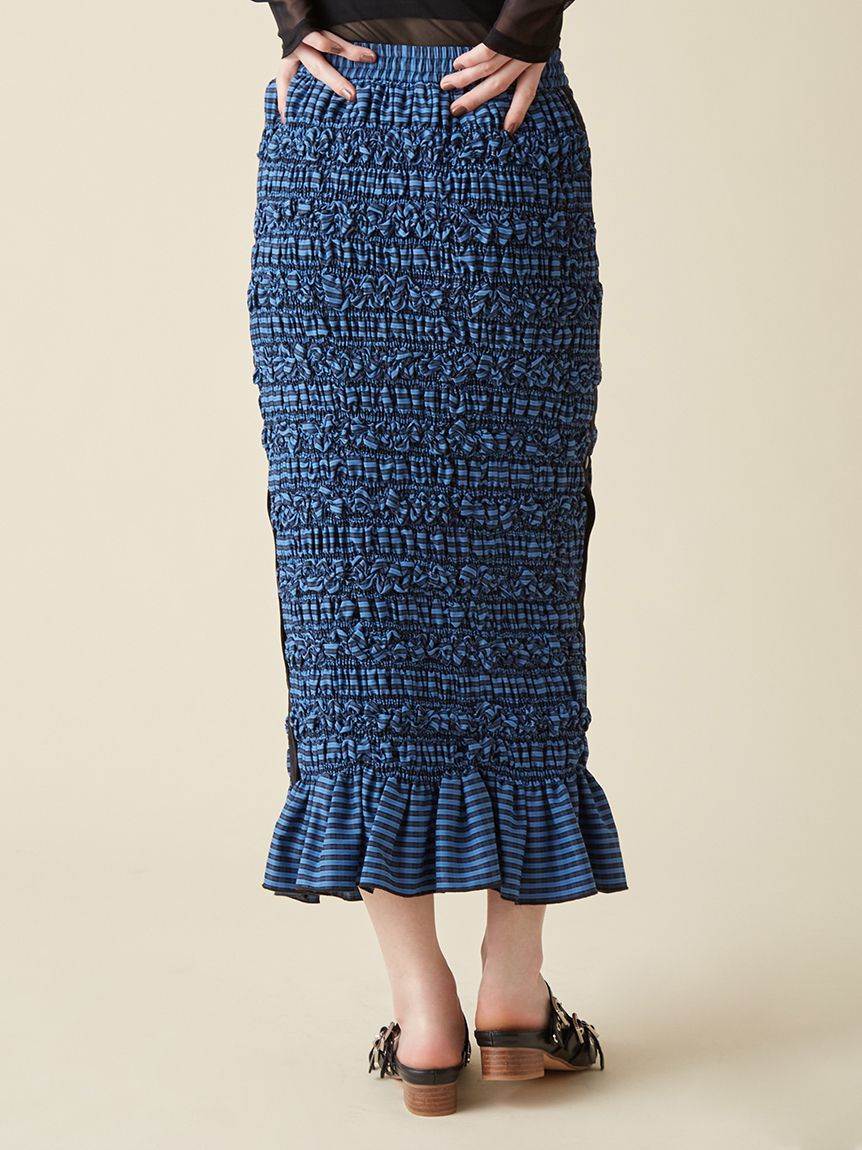 FURFUR「サイドラインシャーリングスカート」|スカート|