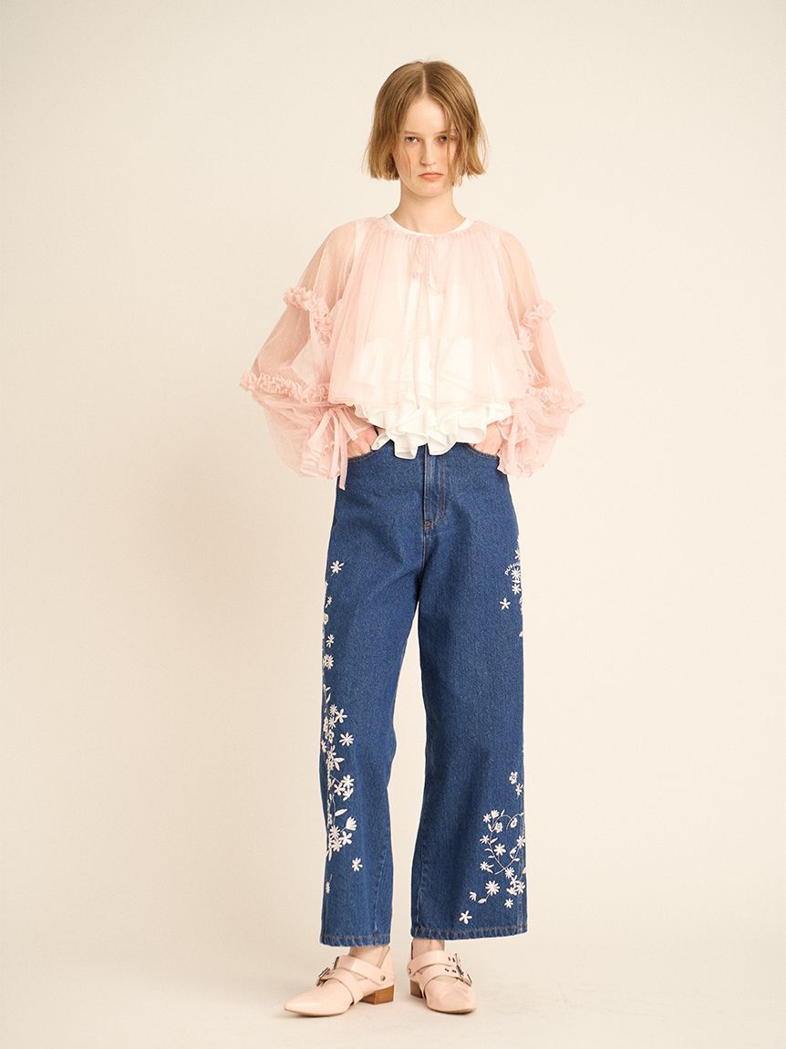 FURFUR「チュールフリルボレロ」|カーディガン|