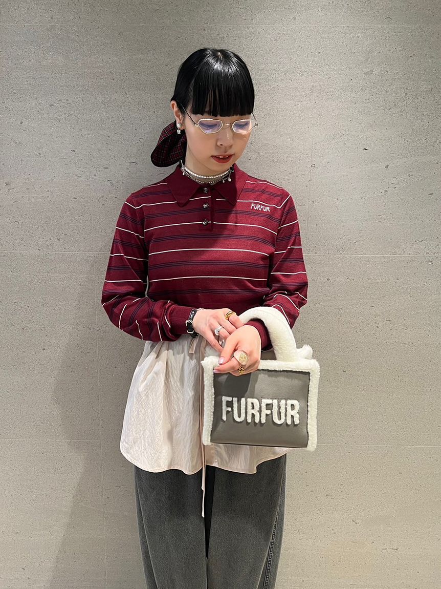 FURFUR「【WEB・一部店舗限定カラー】ムートンロゴトートバッグ」|トートバッグ|