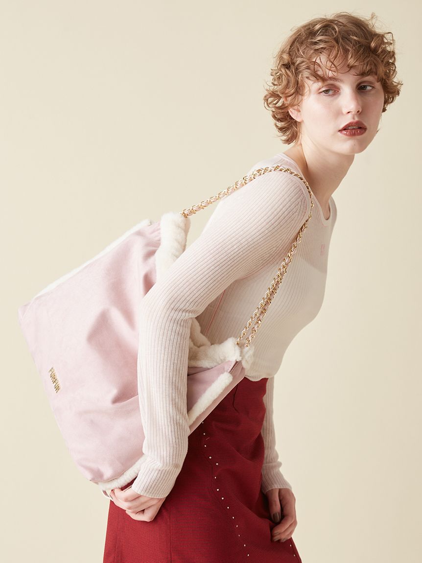 FURFUR「【WEB限定カラー】マテリアル巾着バッグ」|トートバッグ|