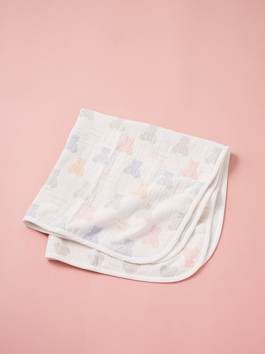 GELATO PIQUE KIDS & BABY「【BABY】ベア３重ガーゼブランケット」|その他ベビー用品|PASTEL