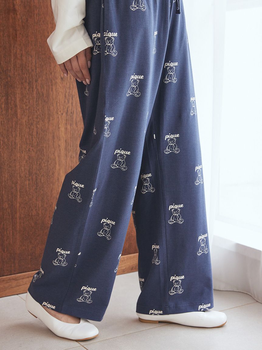 gelato pique「【UNISEX】総柄ロングパンツ」|ルームウェア|