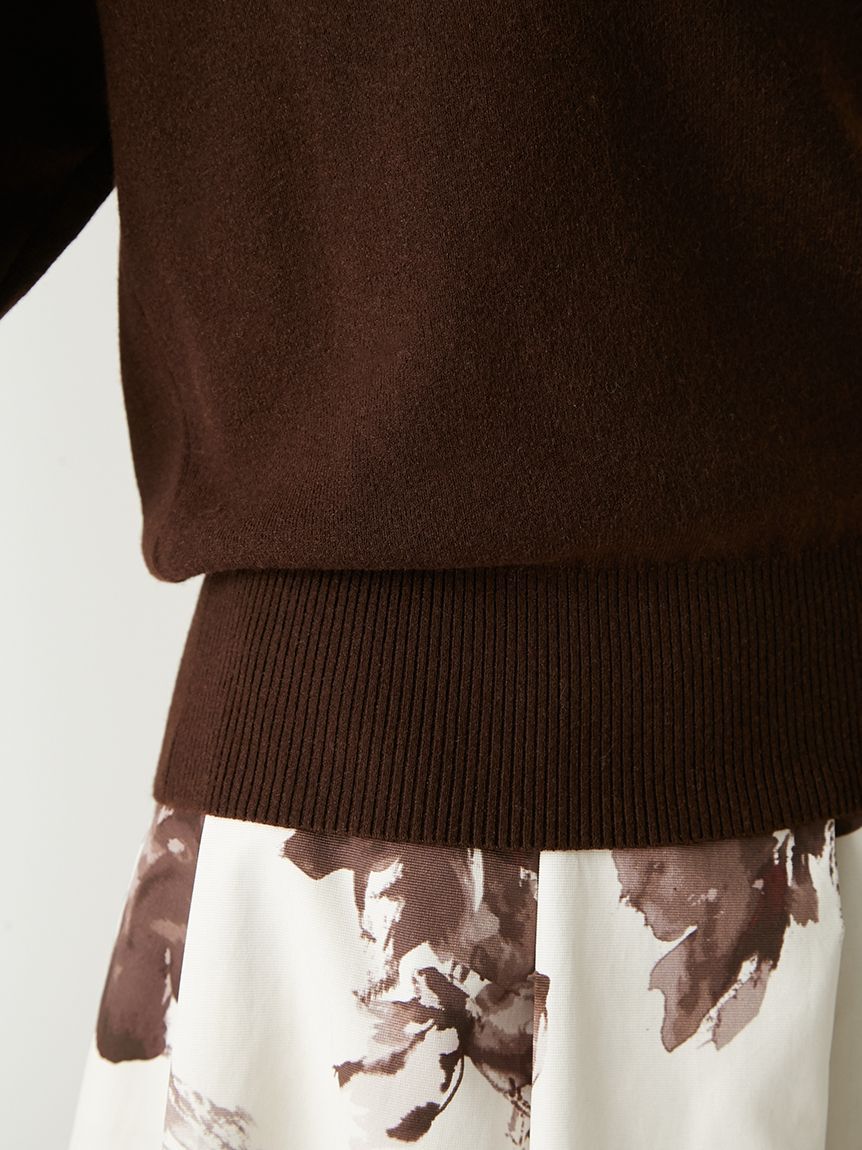 FRAY I.D「ワイドカラーオフショルダープルオーバー」|ニット・セーター|